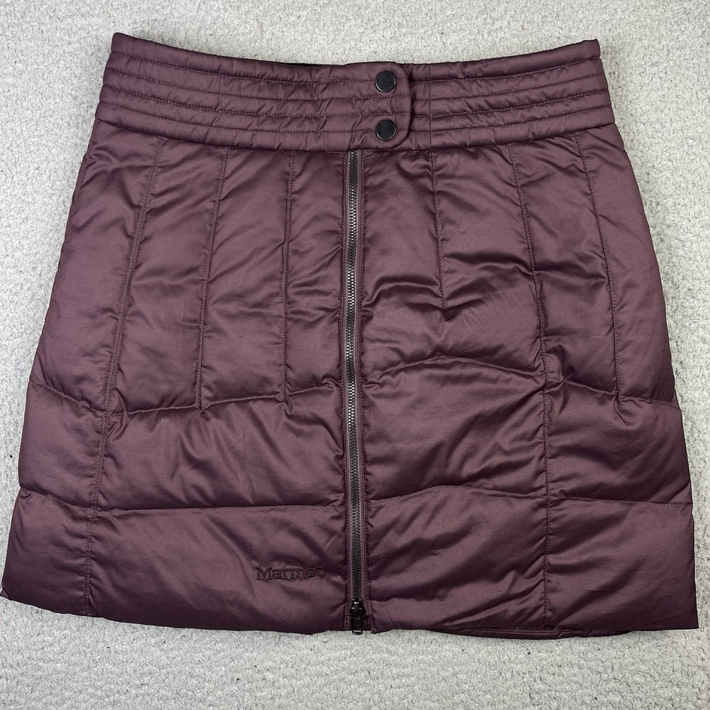 Marmot Pip Insulated Zip Up Skirt 700 Fill Down‎ Puffer Purple Women's Small
